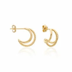 Créoles Preeti Plaqué Or Jaune