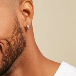 Créoles Pulse Argent Blanc