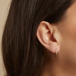 Créoles Robina Or Jaune Diamant