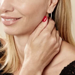 Créoles Sandrine Or Jaune Strass