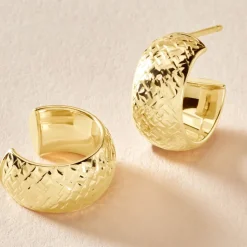 Créoles Shiny Or Jaune