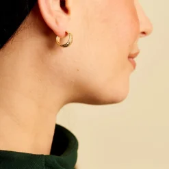 Créoles Shiny Or Jaune