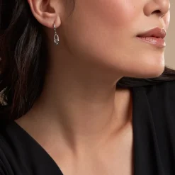 Créoles Spellia Argent Blanc