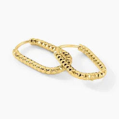 Créoles Spencer Acier Jaune