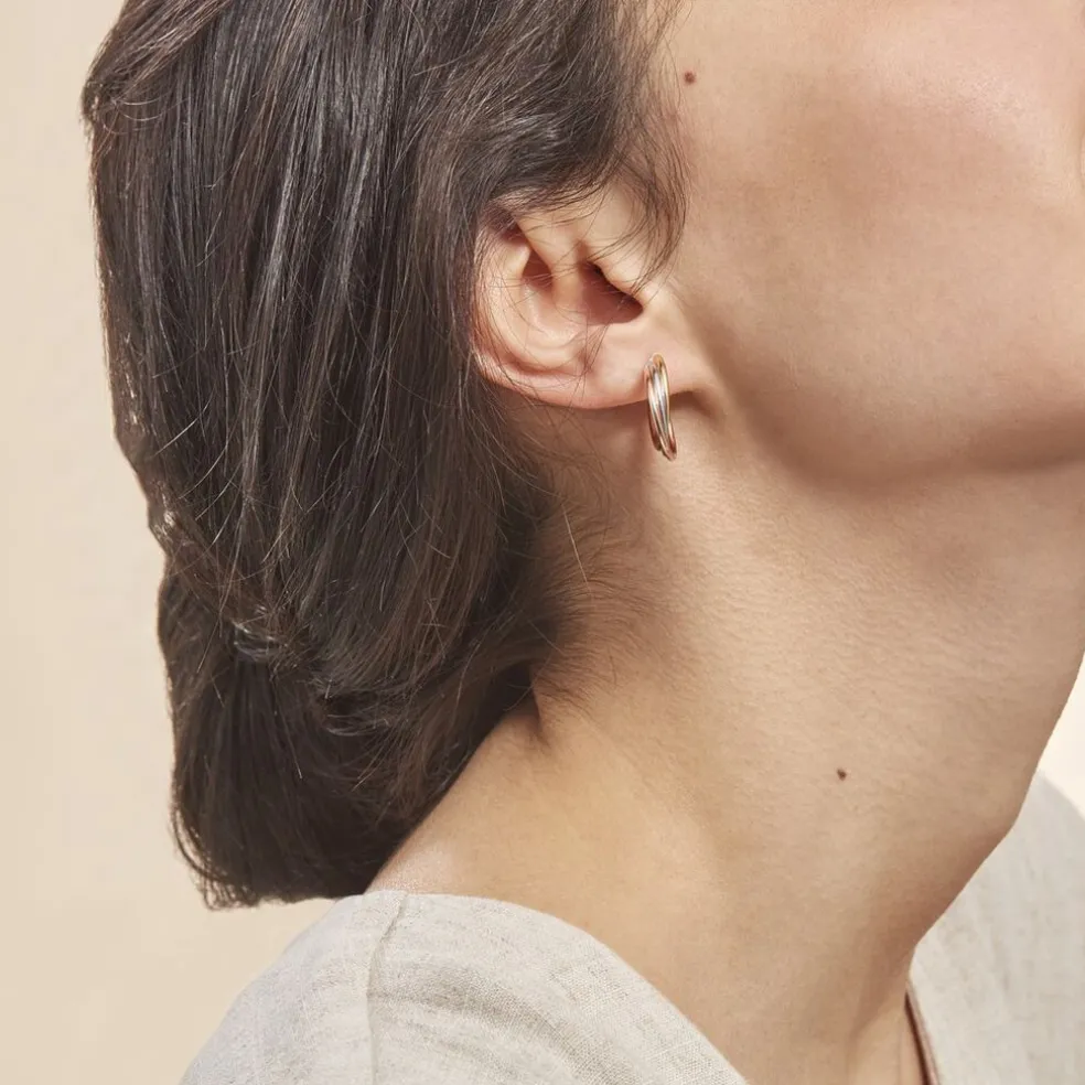 Créoles Tanya Or Tricolore