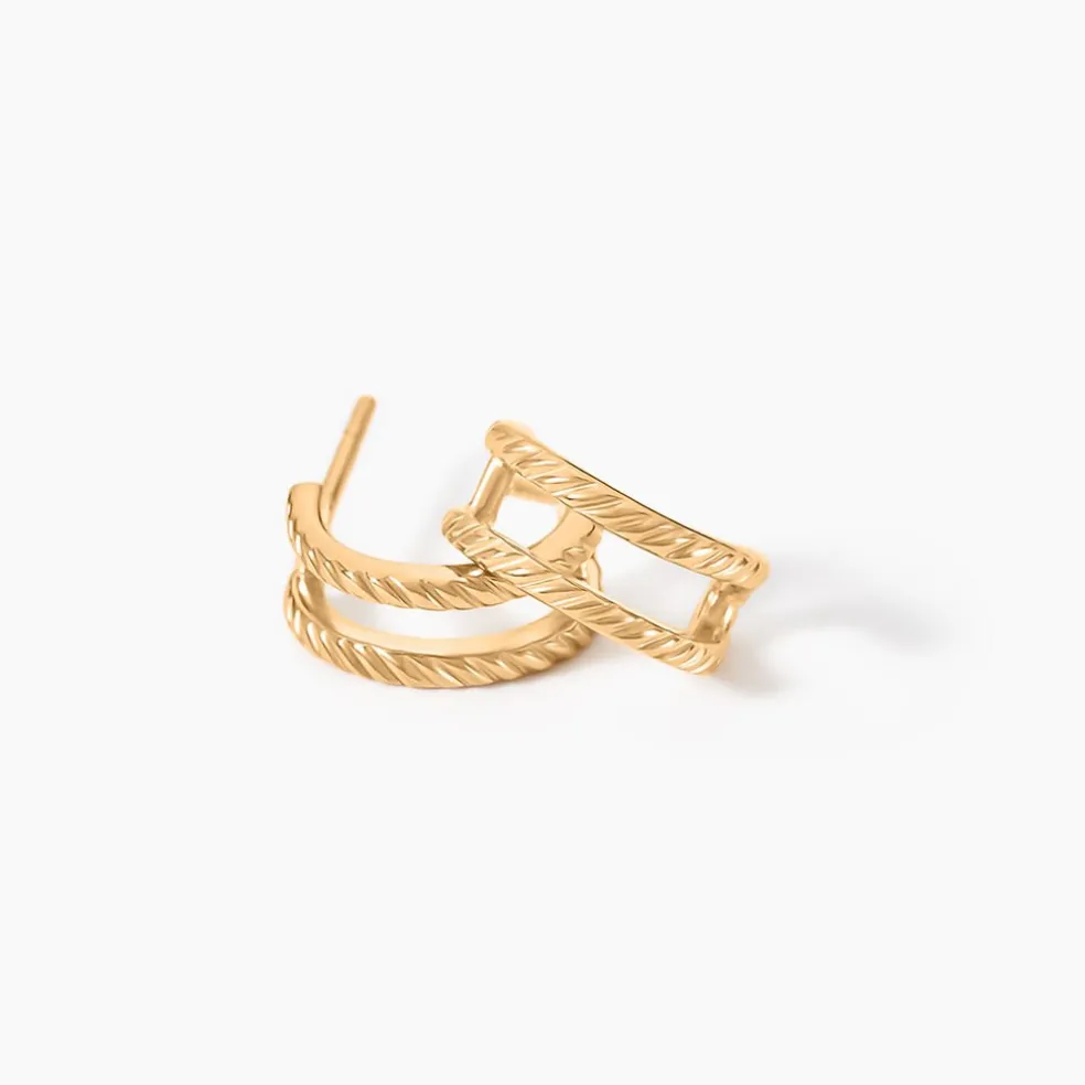 Créoles Thalassa Plaqué Or Jaune