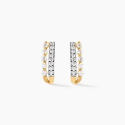 Créoles The Crown Or Jaune Oxyde De Zirconium