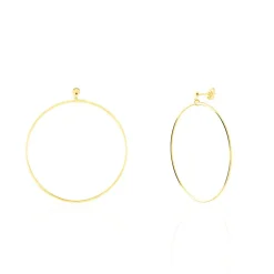 Créoles Tia Flexible Geometrique Or Jaune