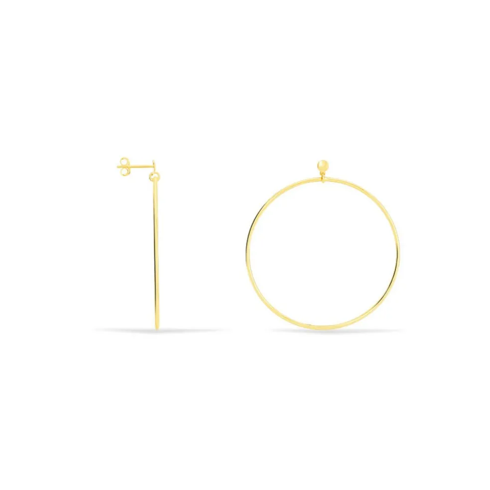 Créoles Tia Flexible Geometrique Or Jaune