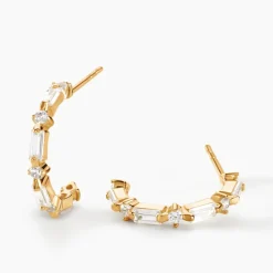 Créoles Tiara Or Jaune Oxyde De Zirconium