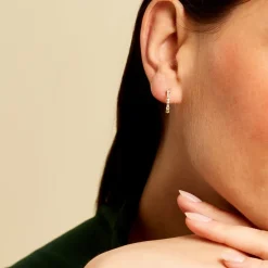 Créoles Tiara Or Jaune Oxyde De Zirconium