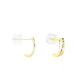 Créoles Timira Or Jaune Diamant