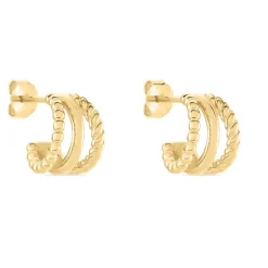 Créoles Timmy Plaqué Or Jaune