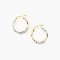 Créoles Tita Or Bicolore