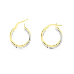 Créoles Tita Or Bicolore