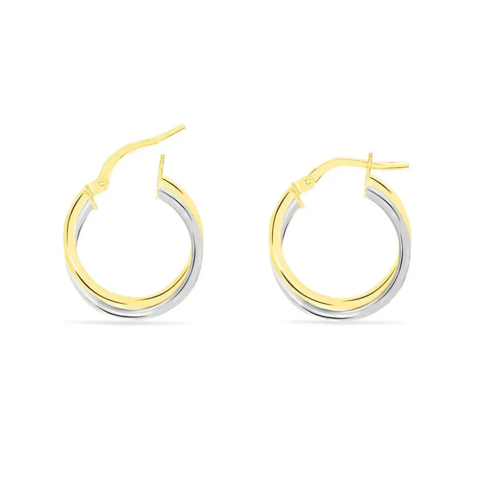 Créoles Tita Or Bicolore