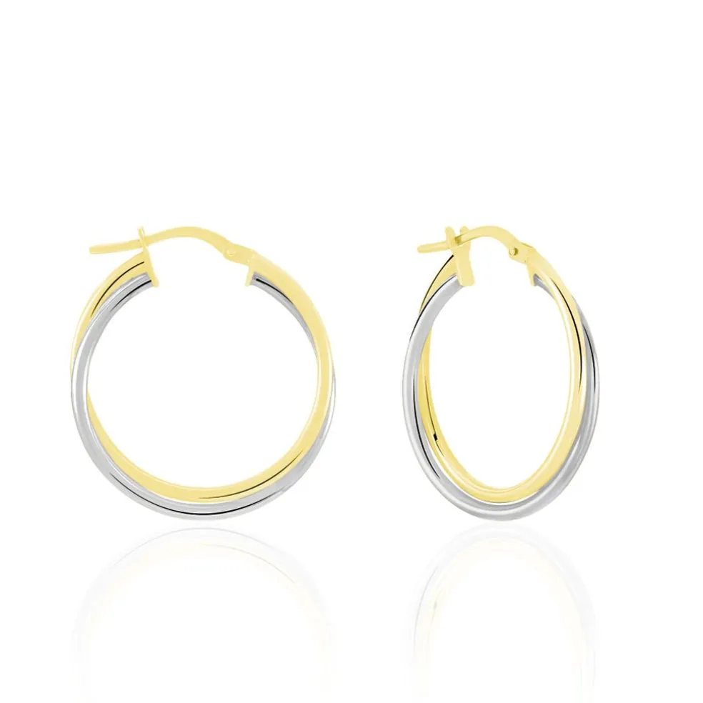 Créoles Tita Or Bicolore