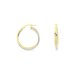 Créoles Tita Or Bicolore