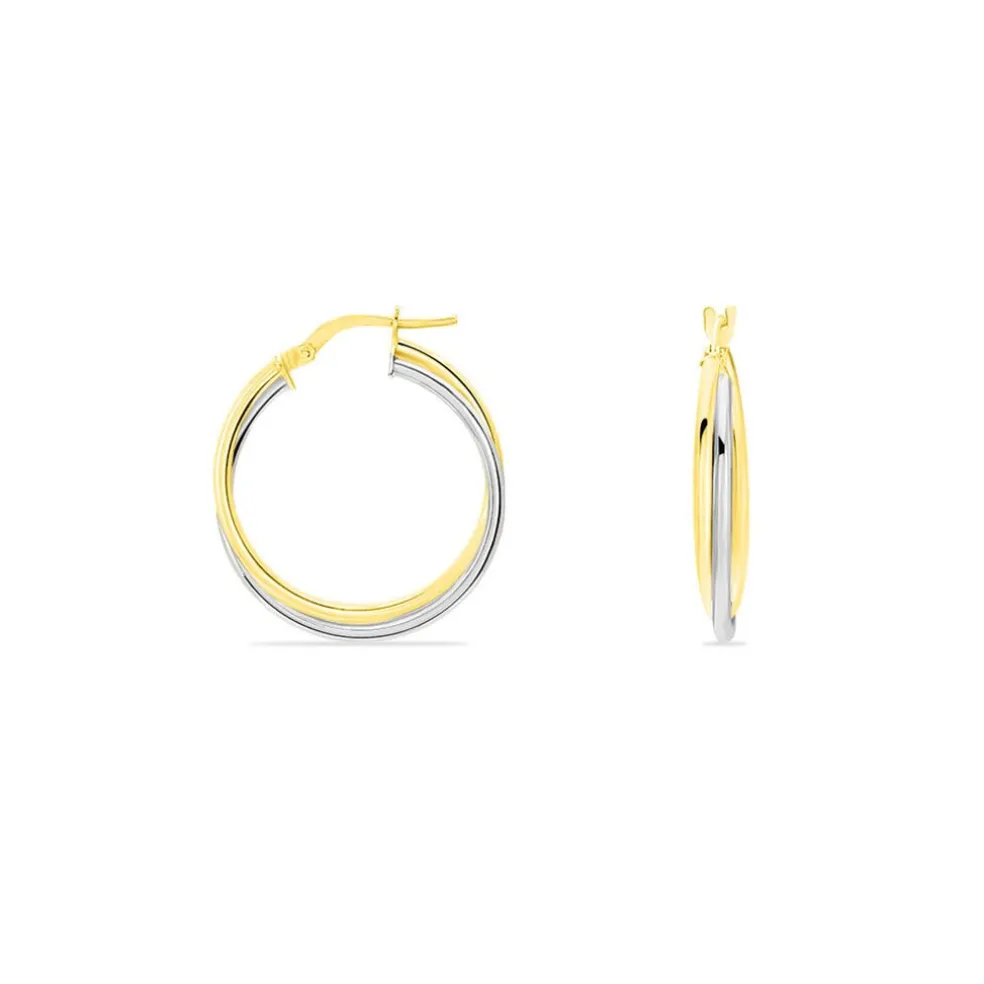 Créoles Tita Or Bicolore