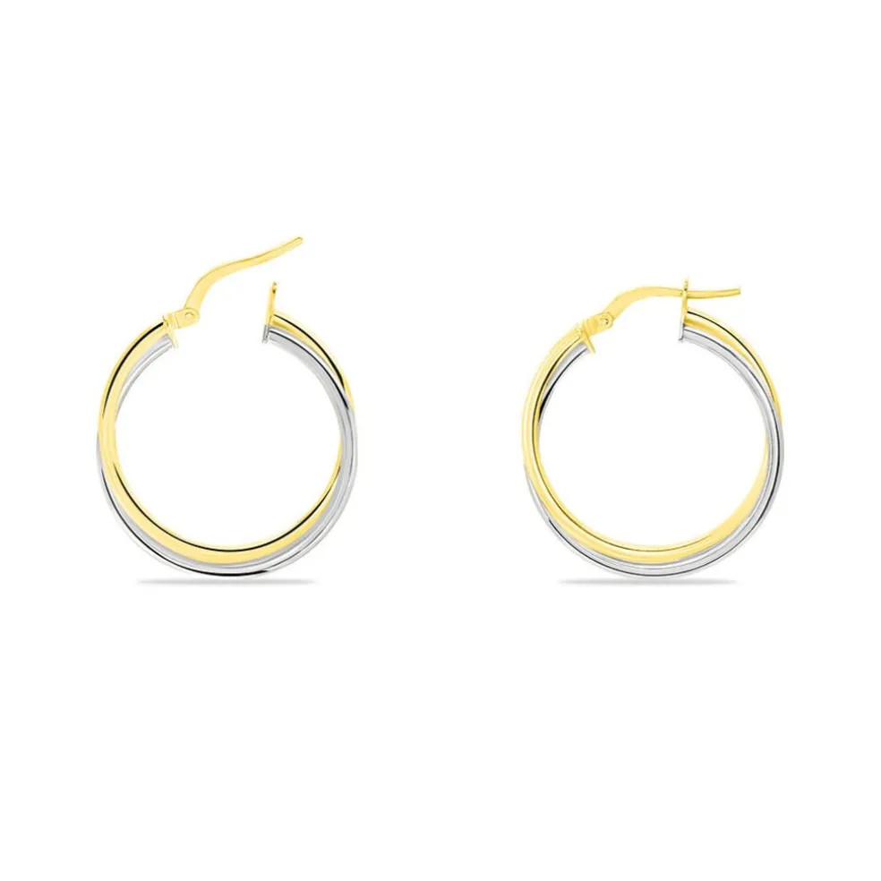 Créoles Tita Or Bicolore