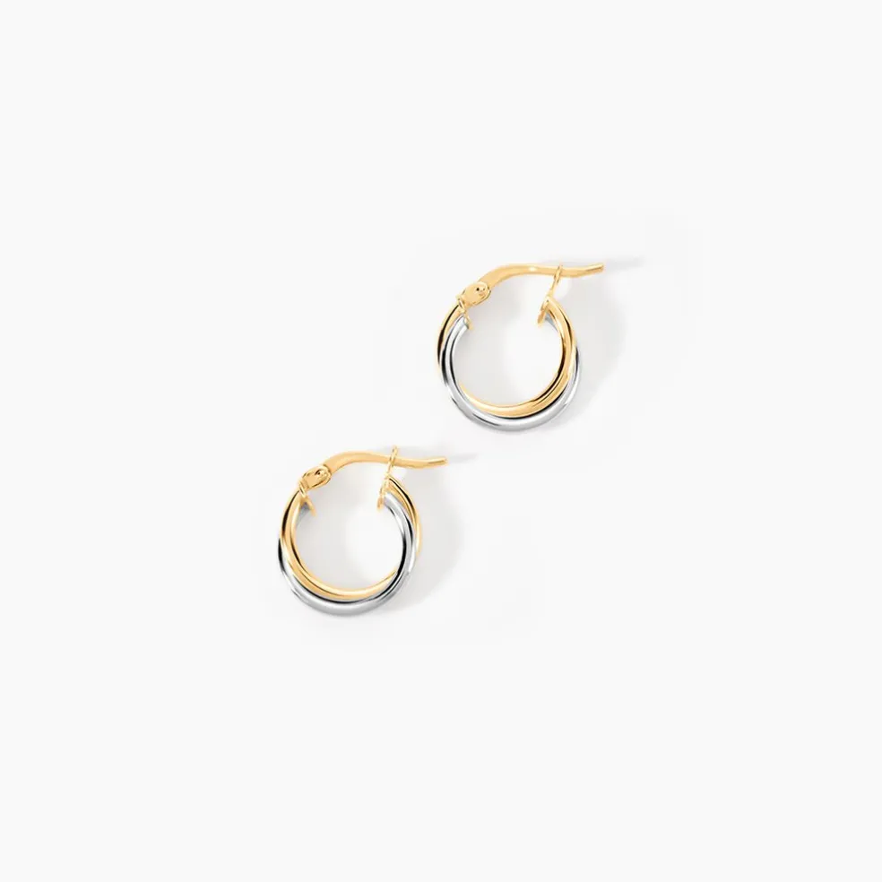 Créoles Tita Or Bicolore