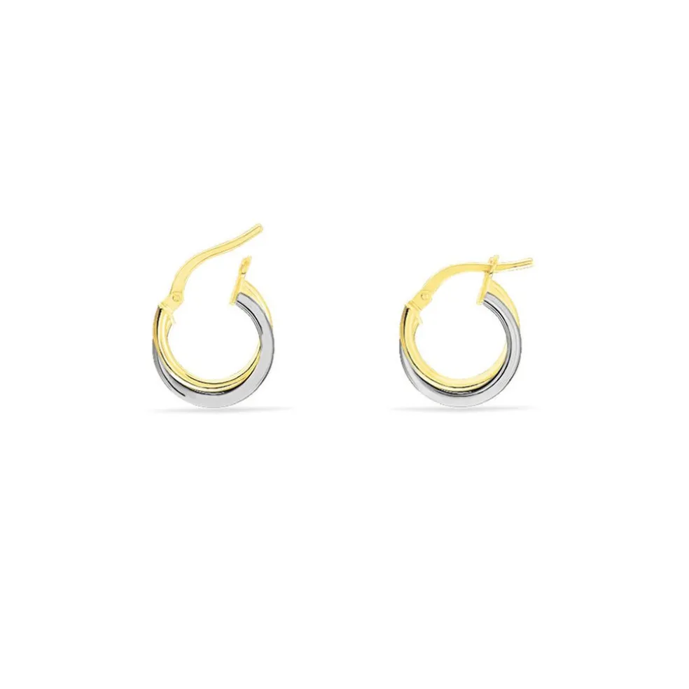 Créoles Tita Or Bicolore