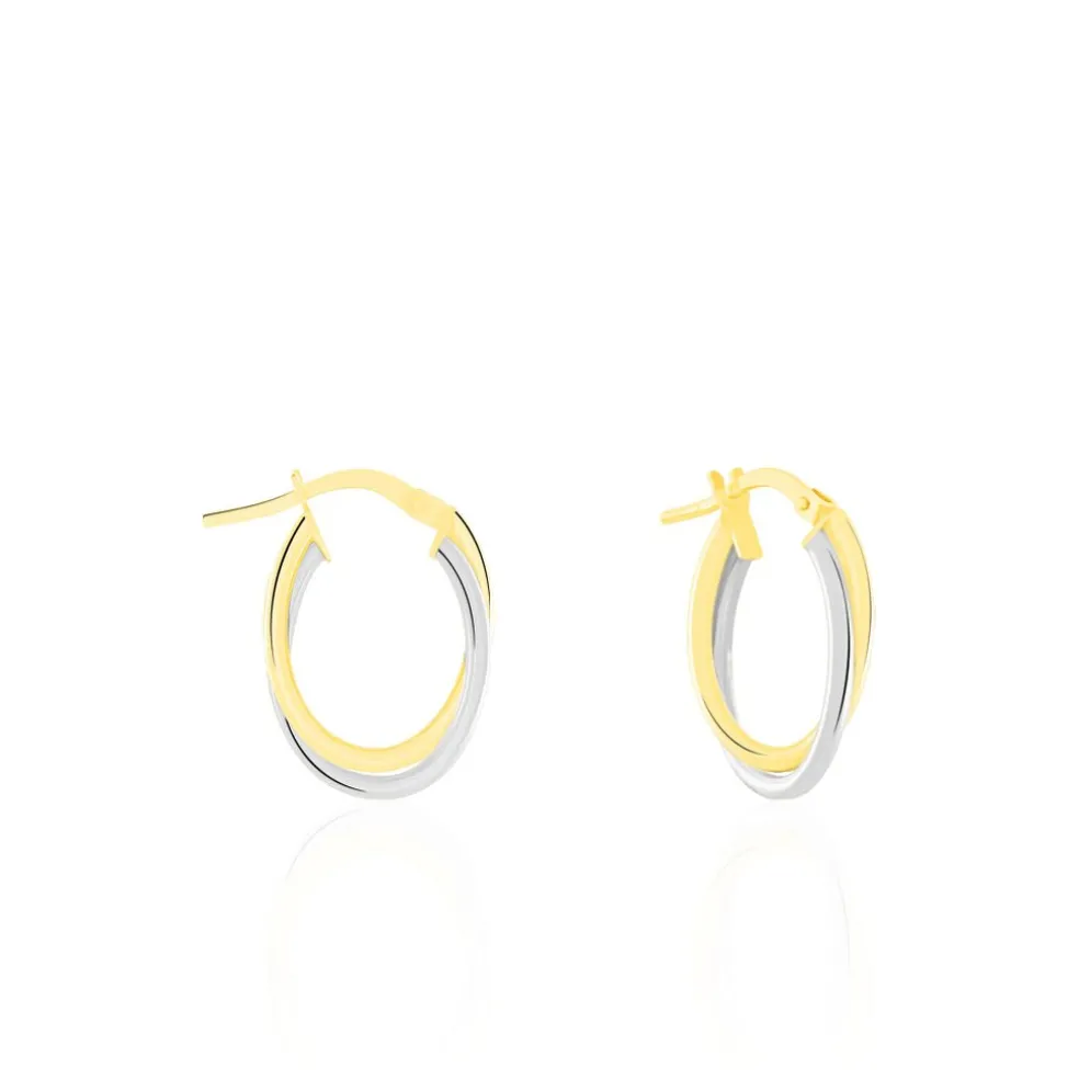 Créoles Tita Or Bicolore