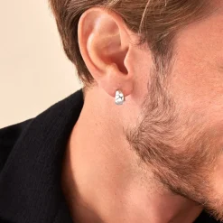 Créoles Two Argent Blanc