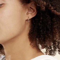 Créoles Valencina Or Blanc