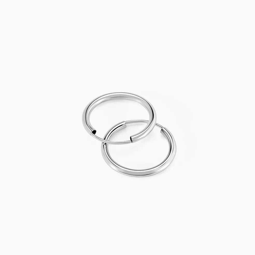 Créoles Valencina Or Blanc