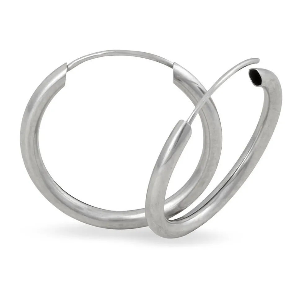 Créoles Valencina Or Blanc