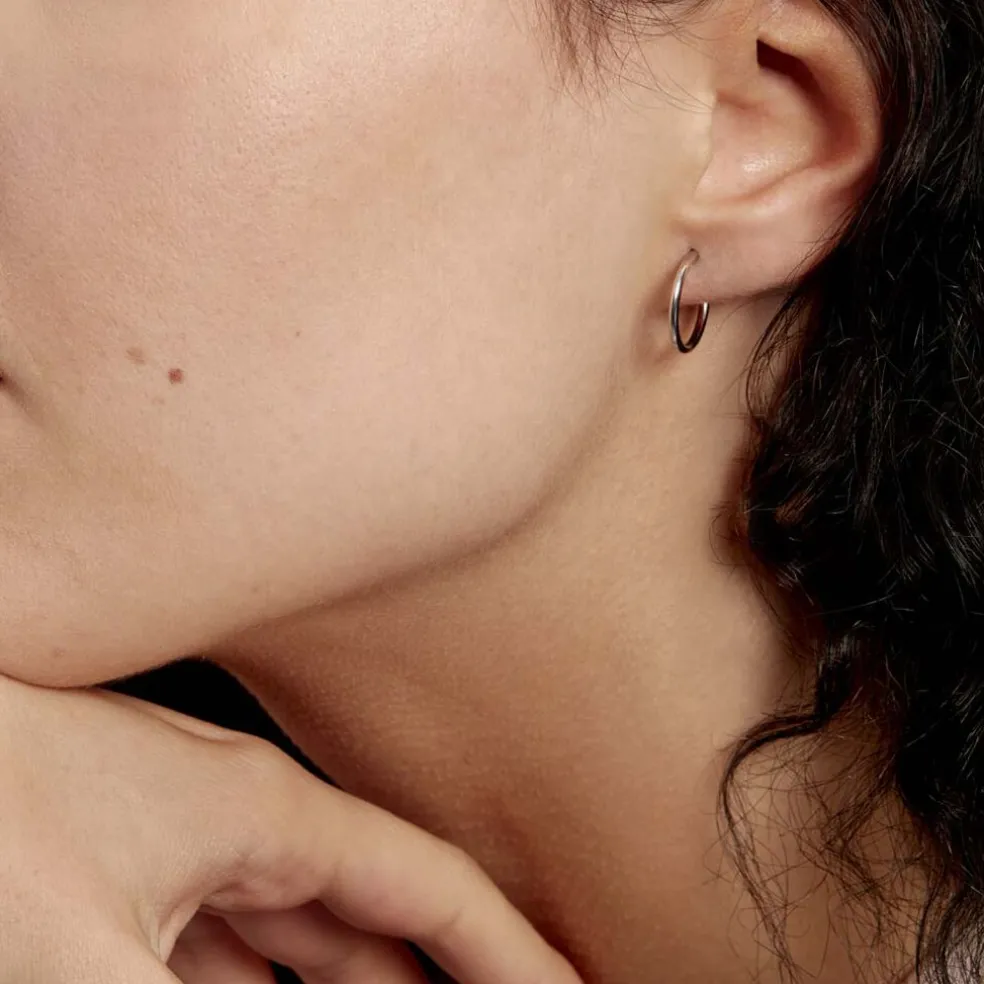 Créoles Valencina Or Blanc