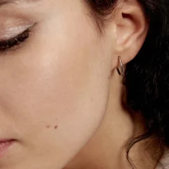 Créoles Valencina Or Blanc