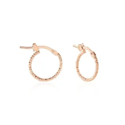 Créoles Valentine Argent Rose