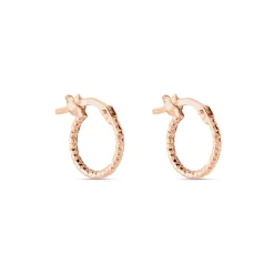 Créoles Valentine Argent Rose