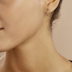 Créoles Valerina Or Blanc