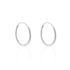 Créoles Valerina Or Blanc