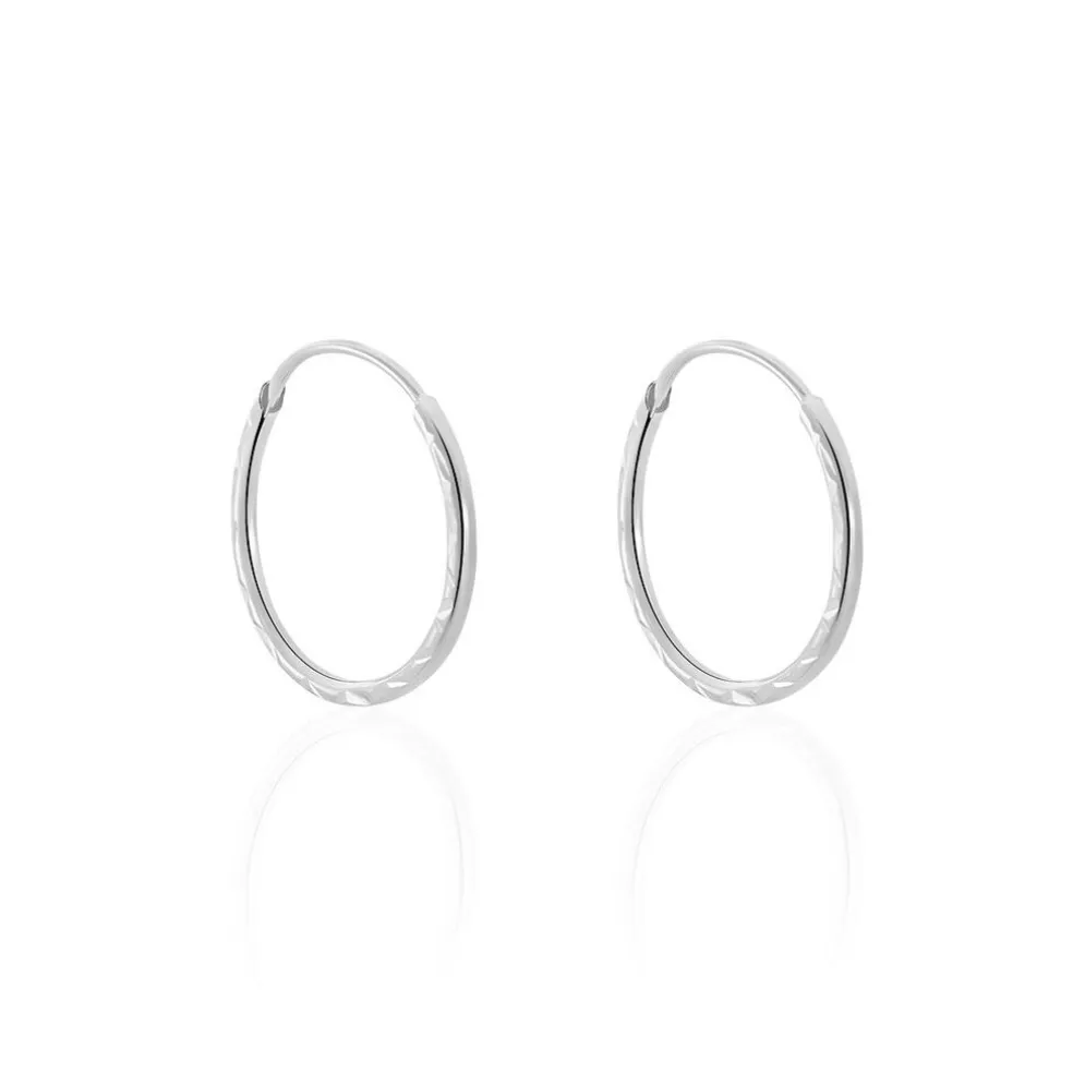 Créoles Valerina Or Blanc