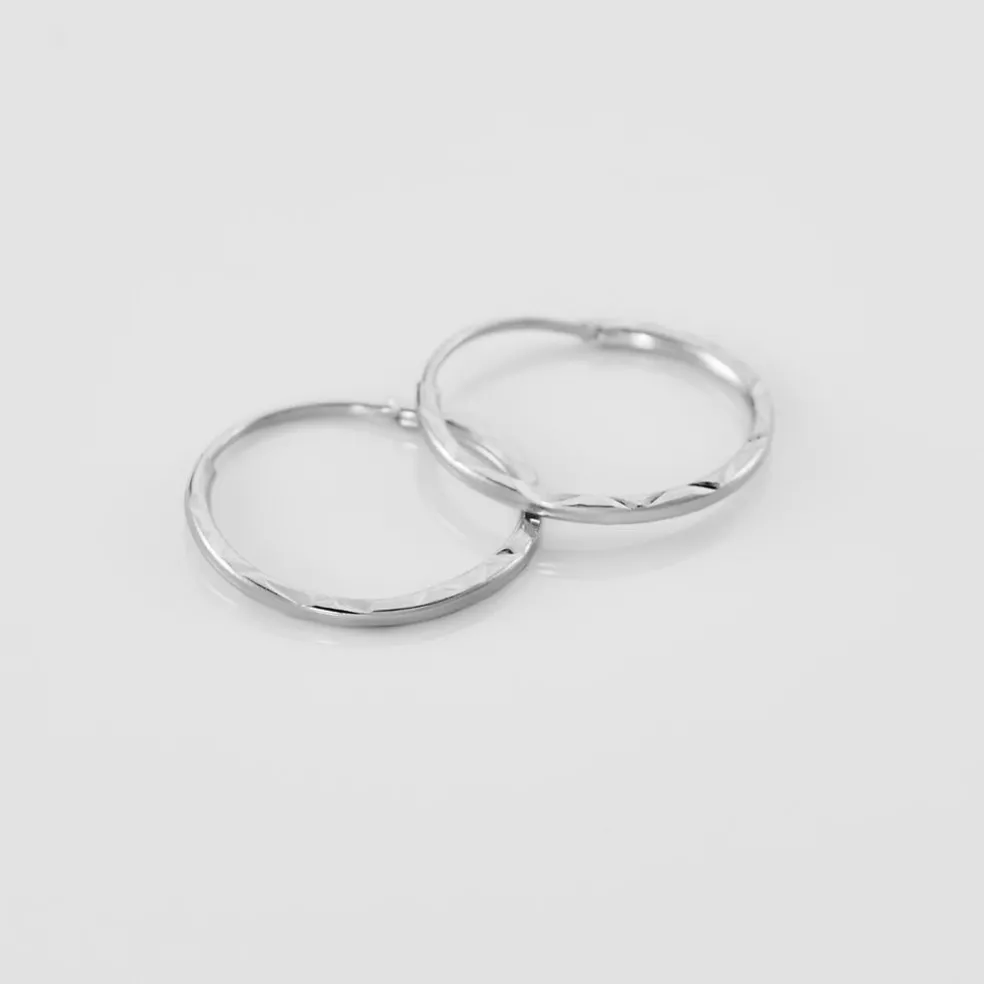 Créoles Valerina Or Blanc