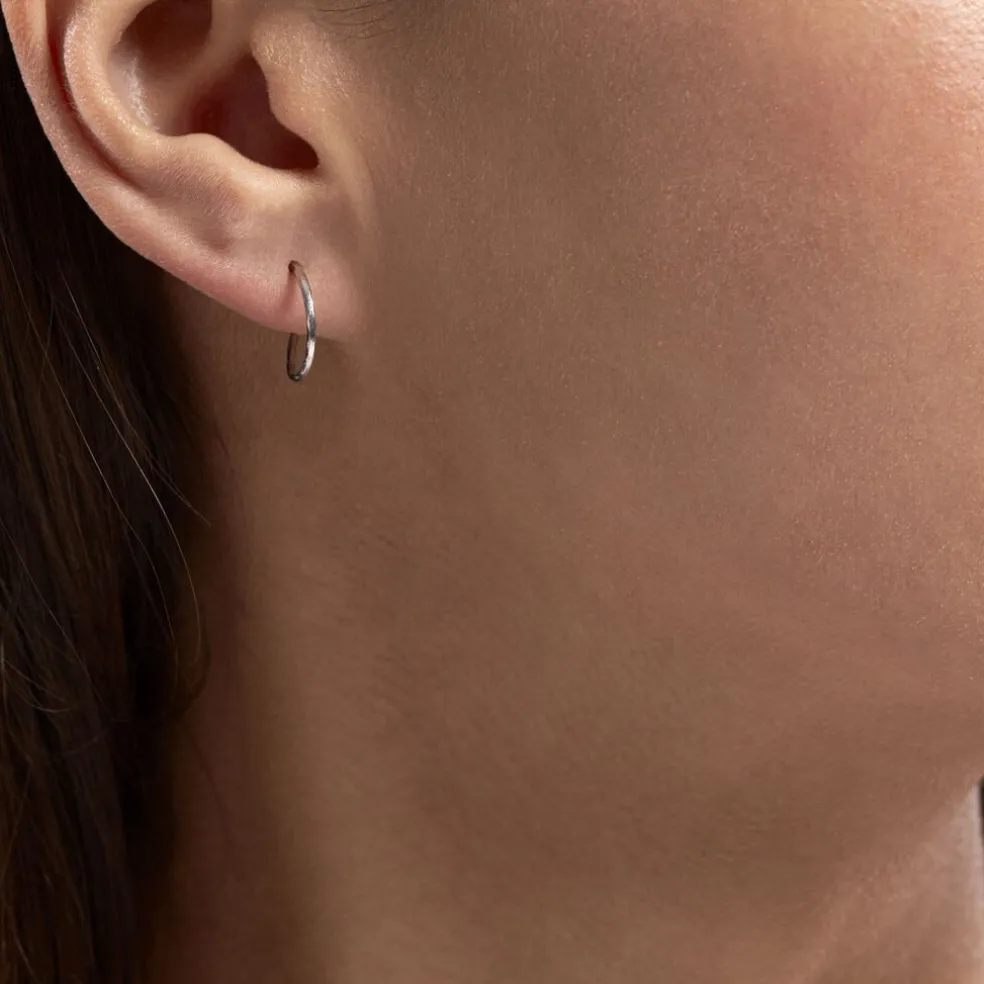 Créoles Valerina Or Blanc