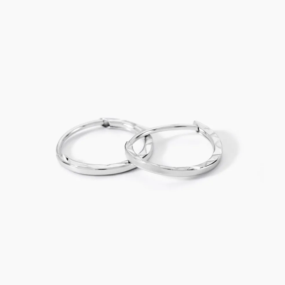 Créoles Valerina Or Blanc