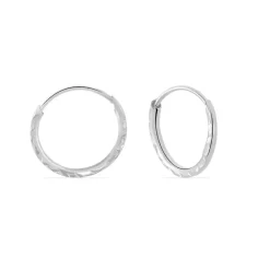 Créoles Valerina Or Blanc