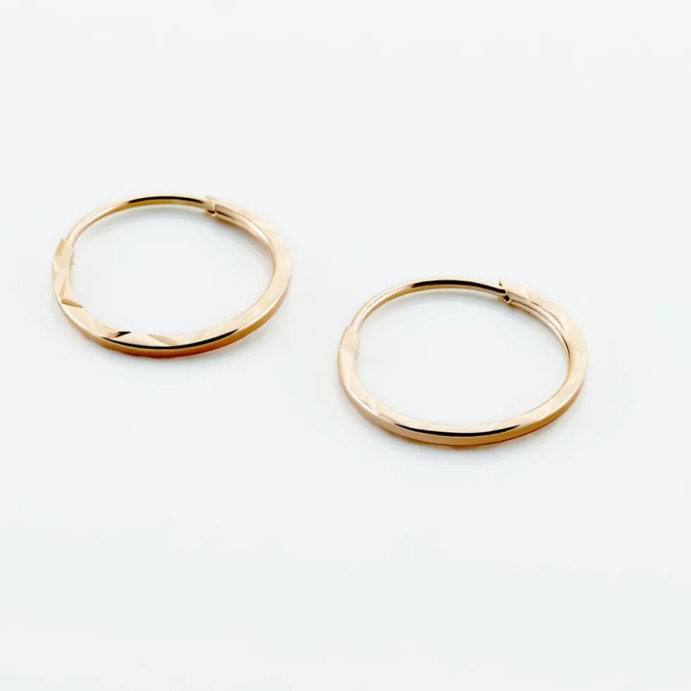 Créoles Valerina Or Rose