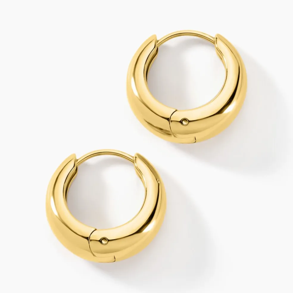 Créoles Venezia Acier Jaune