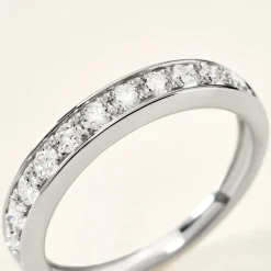 Demi Alliance Rhea Platine Blanc Diamant