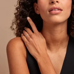 Demi Alliance Rhea Platine Blanc Diamant