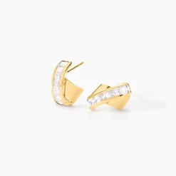 Demi Créoles Griselidis Or Jaune Oxyde