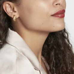 Demi Créoles Or Jaune Fermine