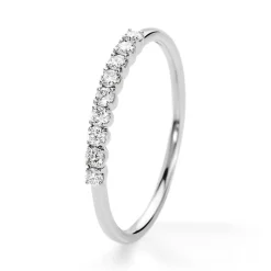 Demi-alliance Hera Platine Blanc Diamant