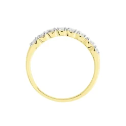 Demi-alliance Or Jaune  Eloisa Diamant Synthetique